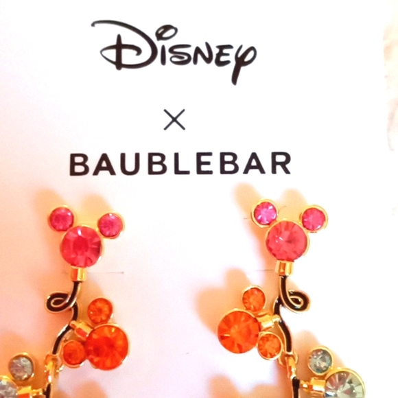 DISNEY & BAUBLEBAR MICKEY RAINBOW DROP EARRINGS - Picture 2 of 6